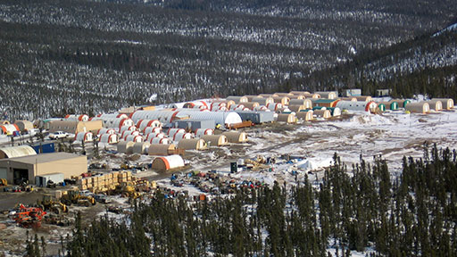 Aerial view of Donlin Gold project site.